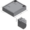 GTV – Prowadnica dolnego montażu Modern Slide OSHX-H do płyty 16mm, dł. 300–450mm, cichy domyk, pełny wysuw