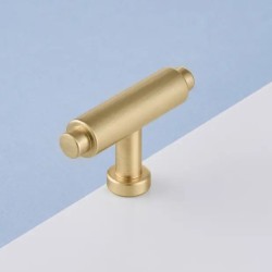 Uchwyt do mebli FLO czarny, złoty