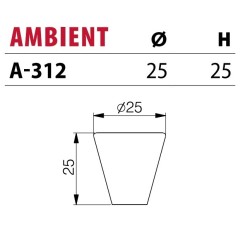 NOMET – Gałka meblowa AMBIENT A-312 – Chrom