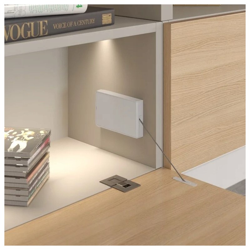 Italiana Ferramenta – Mechanizm barkowy Kiaro Easy Soft – Antracyt, szary, biały