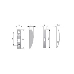 Italiana Ferramenta – Mechanizm barkowy Kiaro Easy Strong – Biały