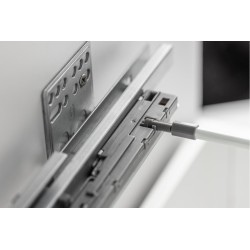 Szuflada AXIS PRO H-84 mm niska (A), L-300–550, push to open, biała