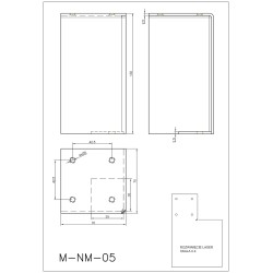 Noga meblowa metalowa wysokość 130 mm NM-05