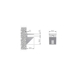 Italiana Ferramenta – Podpórka KALABRONE MINI, do półek szklanych o gr.5-10mm – Inox