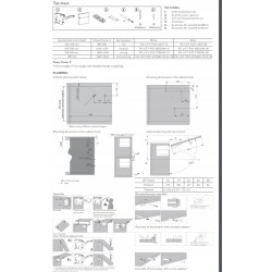 Podnośnik klap frontów GTV TOP-STAYS moc F 3200-9000, wys. frontu 400–700mm – biały/szary