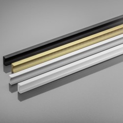 Długi krawędziowy uchwyt meblowy GROOVE LONG, 1200 mm, złoty