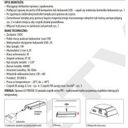 Akumulatorowa oprawa LED COMA GTV, 4000K, bezprzewodowa, prostokąt, aluminium