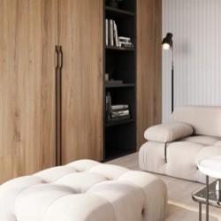 Długi uchwyt do mebli GRAVEL LONG 1200 czarny mat