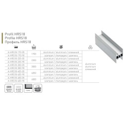 GTV – Profil HRS 18/4 – 1700mm do płyt 18mm – Szampan