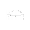 NOMET – Uchwyt meblowy GEORGIA C-174, 128mm – Aluminium