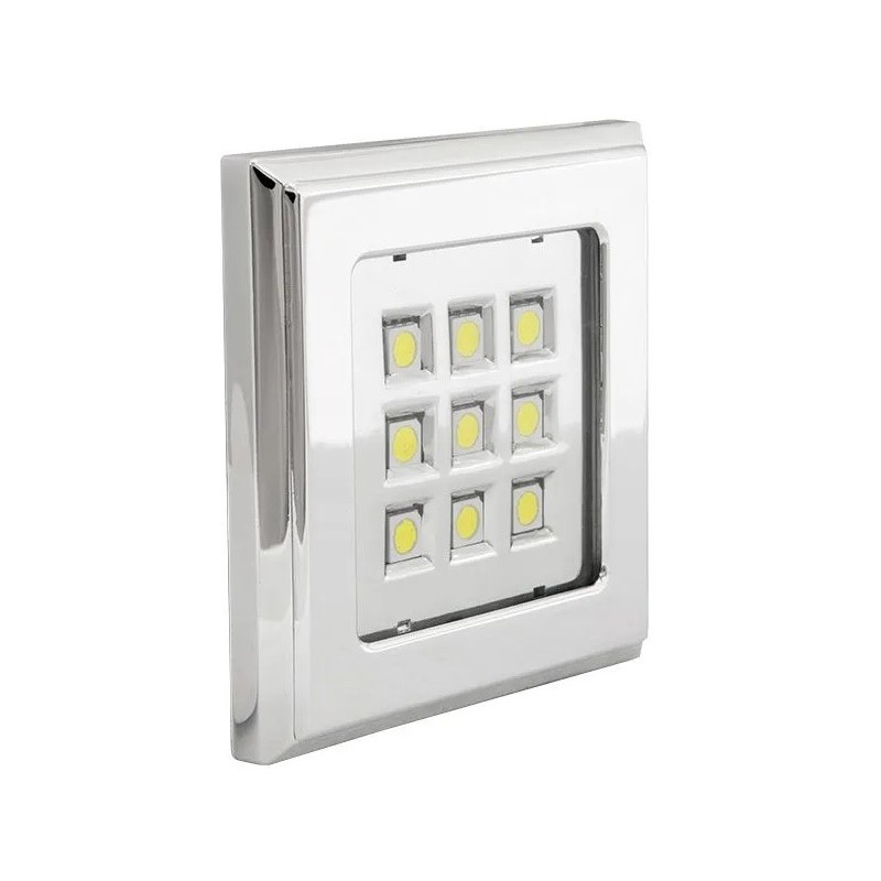 GTV – Oprawa LED VINCENTE 3000K, kwadrat, chrom