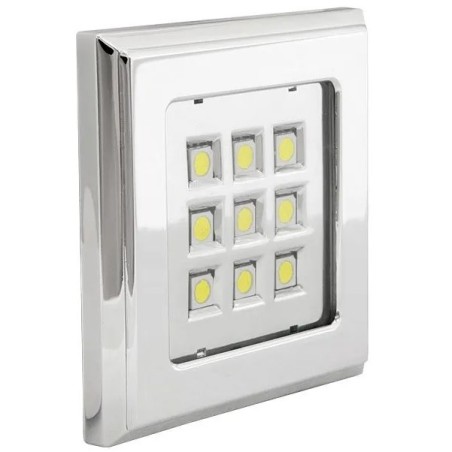 GTV – Oprawa LED VINCENTE 3000K, kwadrat, chrom