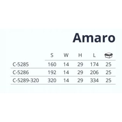 Uchwyt AMARO Nomet – C-5285 L-160 CZARNY MAT