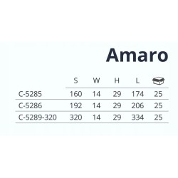 NOMET – Uchwyt AMARO – C-5289-320 L-320 CZARNY MAT