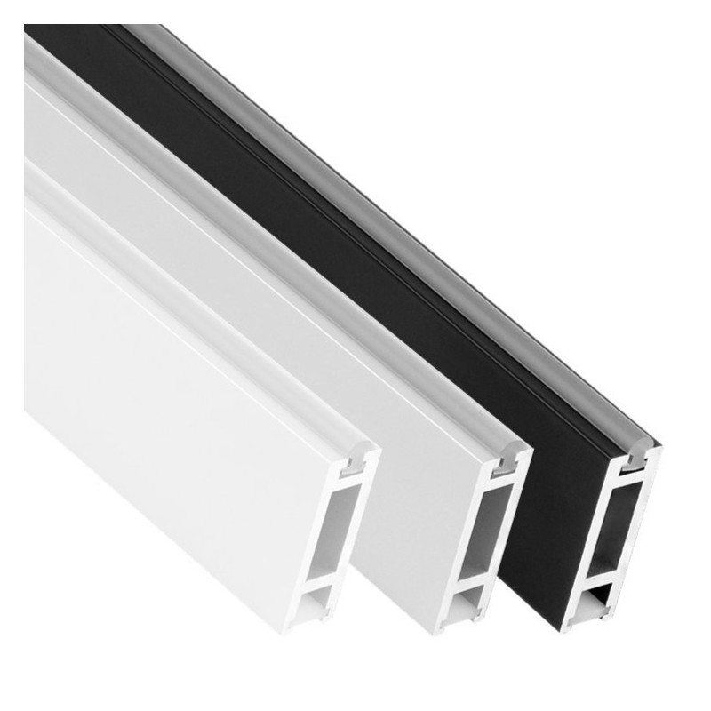 Profil aluminiowy DESIGN LIGHT – RELING DELI SLIM do taśm LED L-3m - biały, czarny