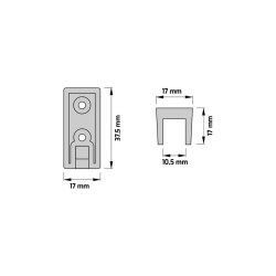 Design Light – Profil aluminiowy– RELING DELI SLIM do taśm LED L-3m - biały, czarny