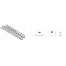 GTV – GLAX mini – profil aluminiowy LED półkowy – 2m aluminium