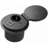 Przedłużacz biurkowy wpuszczany CHARGER PLUS łindukcja, 230V, HDMI
