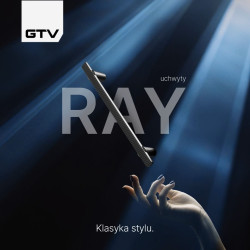 Uchwyty do mebli RAY 128–320 mm, jasny grafit