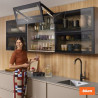 BLUM – AVENTOS HF TOP - Zestaw siłowników 22F2500, współczynnik mocy 2700-13500