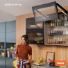 BLUM – Zaślepka AVENTOS HF/HS/HL TOP - Zestaw zaślepek 22.8000, jasnoszare/szare