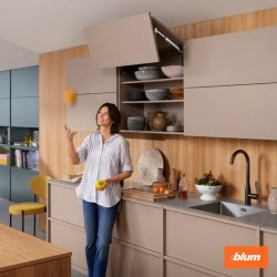 BLUM – Zaślepka AVENTOS HF/HS/HL TOP - Zestaw zaślepek 22.8000, jasnoszare/szare