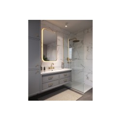 Uchwyt do mebli STILO, rozstaw 128 mm, złoto szczotkowane