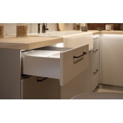Szuflada biała GTV AXIS PRO H-120 średnia (B), L-500, cichy domyk