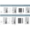 GTV – Szuflada Axis Pro GLASS, szklane boki, H-116mm, L-350mm, cichy domyk - biała - PB-AXISPRO-GLASS-KPL350B1