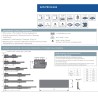 GTV – Szuflada Axis Pro GLASS, szklane boki, H-116mm, L-350mm, cichy domyk - biała - PB-AXISPRO-GLASS-KPL350B1