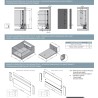 GTV – Szuflada Axis Pro GLASS, szklane boki, H-84mm, L-400mm, cichy domyk - biała - PB-AXISPRO-GLASS-KPL400A1