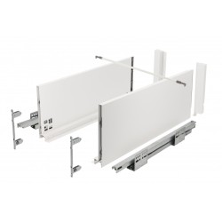 Szuflada AXIS PRO H-167 mm wysoka (C), L-300–550, push to open, biała