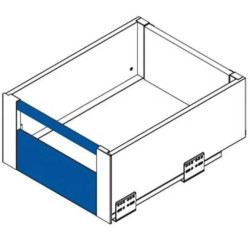 GTV – Panel + reling AXIS PRO frontu wewnętrznego L-1200 mm, do szuflady średniej, czarny