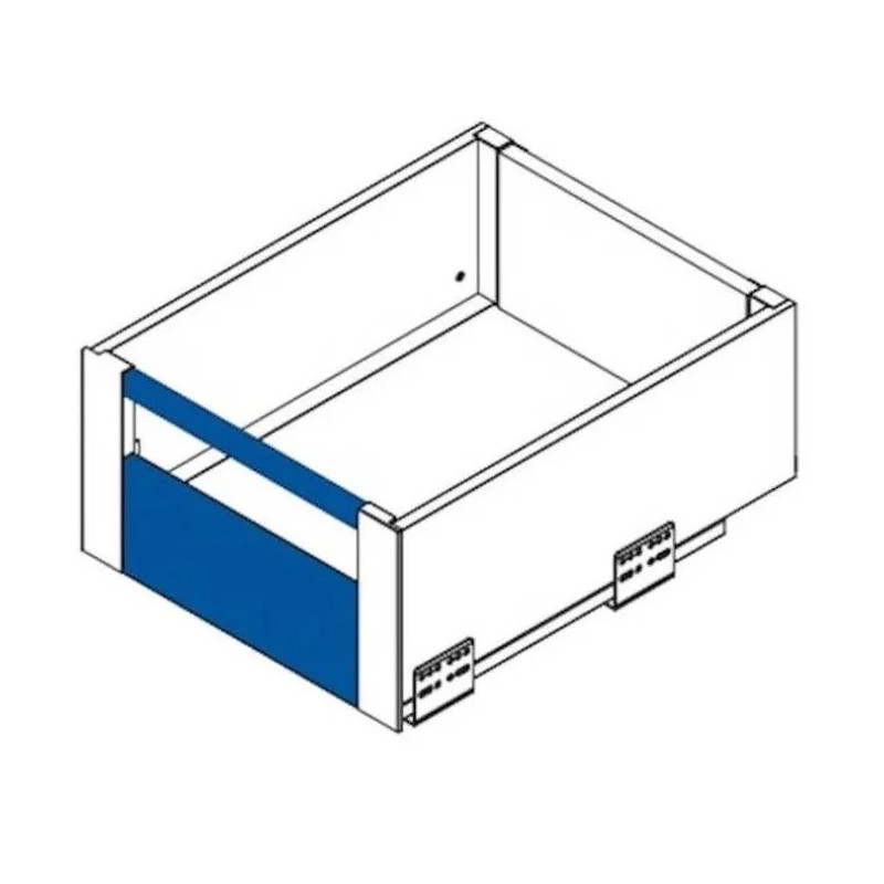 GTV – Panel + reling AXIS PRO frontu wewnętrznego L-1200 mm, do szuflady średniej, czarny