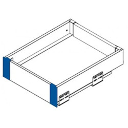 GTV – Mocowanie frontu AXIS PRO, wewnętrzne, H-84mm, szuflada niska, czarne