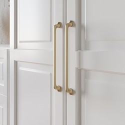 GTV – Uchwyt meblowy FABRICIO – Mosiądz, Czarny, Złoto