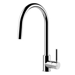 GESSI – NEUTRON Bateria jednouchwytowa z wyciąganą wylewką 17120.031, Chrom