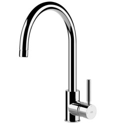 GESSI – NEUTRON Bateria jednouchwytowa z obrotową wylewką 20570.031, Chrom