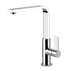 GESSI – HELIUM Bateria jednouchwytowa z obrotową wylewką 17015.031, Chrom