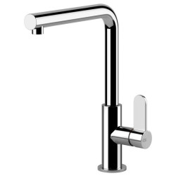 GESSI – HELIUM Bateria jednouchwytowa z obrotową wylewką 50105.031, Chrom