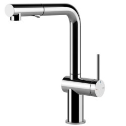 GESSI – INEDITO Bateria jednouchwytowa z dwufunkcyjną wylewką 60435.031, Chrom