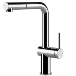 GESSI – INEDITO Bateria jednouchwytowa z wyciąganą wylewką 60433.031, Chrom