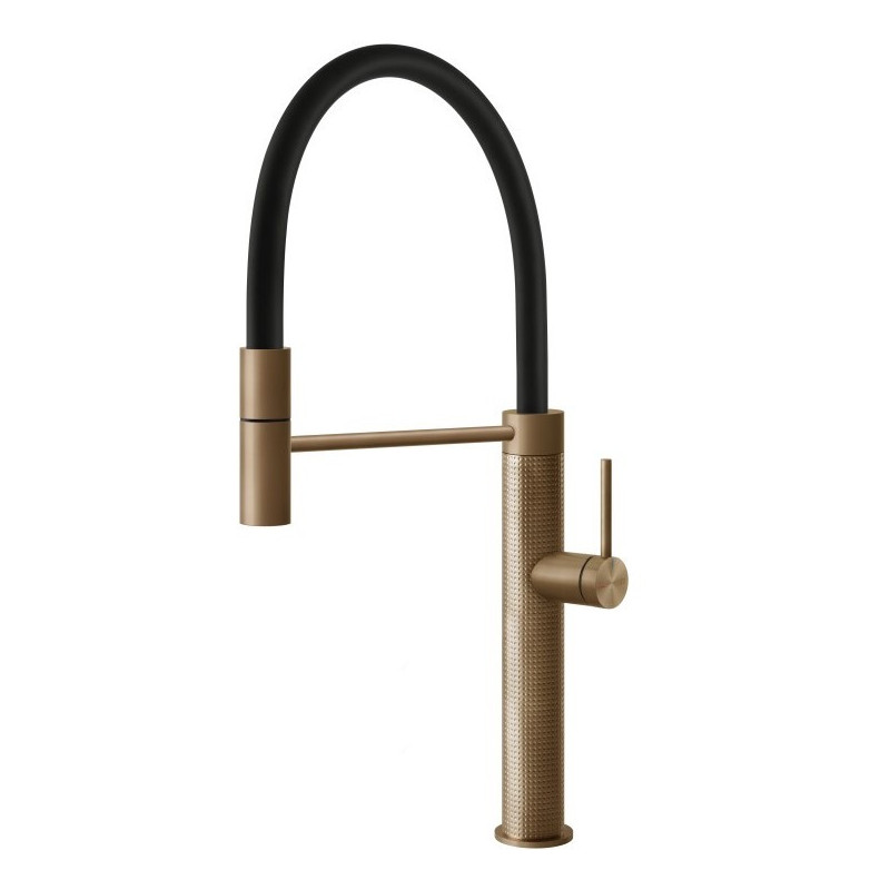 GESSI – 316 CESELLO Bateria jednouchwytowa półprofesjonalna 60014.726, Ciepły brąz szczotkowany PVD GESSI – 316 CESELLO Bateria jednouchwytowa półprofesjonalna 60014.726, Ciepły brąz szczotkowany PVD