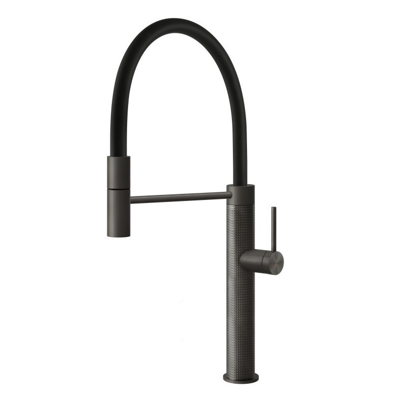 GESSI – 316 CESELLO Bateria jednouchwytowa półprofesjonalna 60014.707, Czarny metal szczotkowany PVD GESSI – 316 CESELLO Bateria jednouchwytowa półprofesjonalna 60014.707, Czarny metal szczotkowany PVD