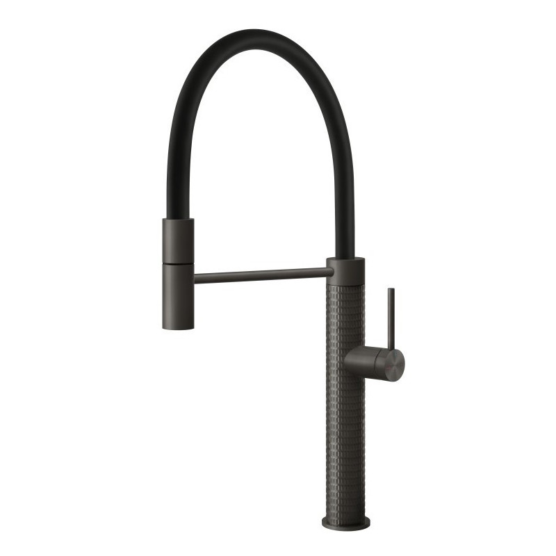GESSI – 316 MECCANICA Bateria jednouchwytowa półprofesjonalna 60012.707, Czarny metal szczotkowany PVD GESSI – 316 MECCANICA Bateria jednouchwytowa półprofesjonalna 60012.707, Czarny metal szczotkowany PVD