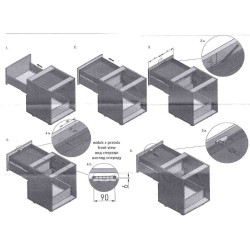 Axis Pro – Zaczep do szuflady wewnętrznej – biały