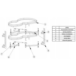 Nerka LeMans II – cargo corner 400–600mm – lewa/prawa – antracyt