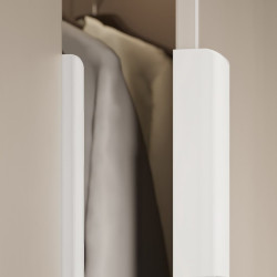 GTV – Uchwyt meblowy, krawędziowy HEXA – 32–320mm – Biały mat