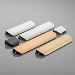GTV – Uchwyt meblowy, krawędziowy HEXA – 32–320mm – Czarny mat