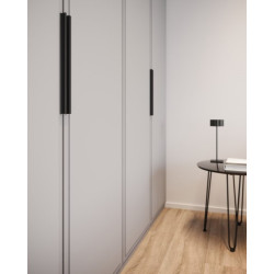 GTV – Uchwyt meblowy, krawędziowy GROOVE – 160–320mm – Czarny mat